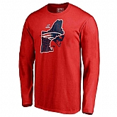Men's Patriots Red 2018 NFL Playoffs Long Sleeve T-Shirt,baseball caps,new era cap wholesale,wholesale hats